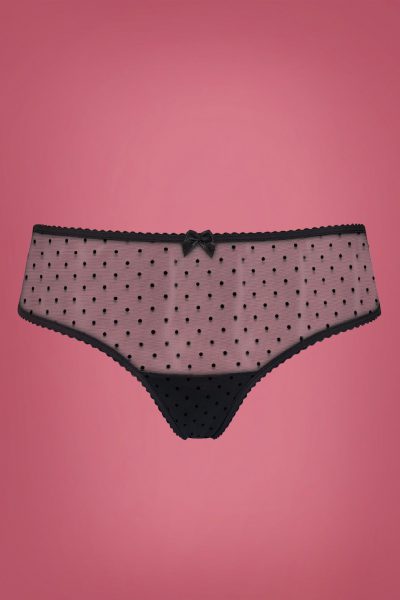 Peekaboo Brazilian Briefs in Black