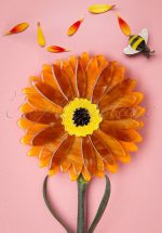 60s Sunshine of Life Brooch