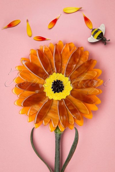 60s Sunshine of Life Brooch