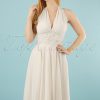 50s Monroe Dress in Ivory White