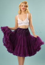 50s Lola Lifeforms Petticoat in Aubergine