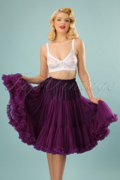 50s Lola Lifeforms Petticoat in Aubergine