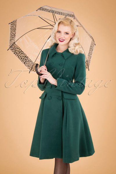 50s Leopard Dome Umbrella