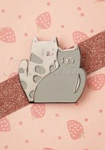 Cat Twins Enamel Pin