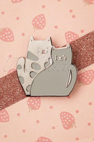 Cat Twins Enamel Pin