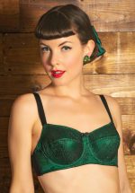 50s Gilda Bra in Emerald Green