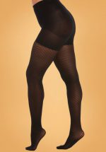 Chevron Legs Tights in Black