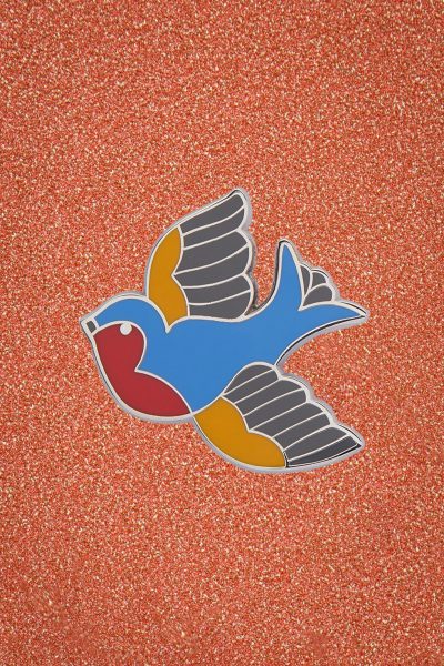 50s Betty Jo Sparrow Enamel Pin