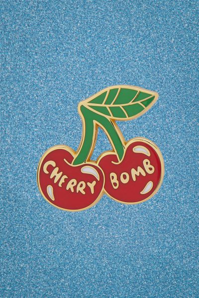 50s Cherry Bomb Enamel Pin