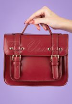 50s Galatee Messenger Bag in Burgundy