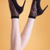 50s Cute Polkadot Socks in Black