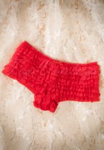 50s Sherry Ruffle Tanga in Red