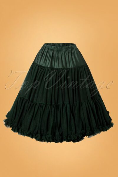 50s Lola Lifeforms Petticoat in Bottle Green