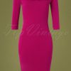 50s Vanya Pencil Dress in Amaranth