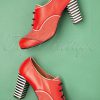 60s Listas Mad Leather Booties in Red