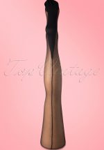 Classic Black Seamer Tights with Black seam