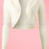 50s Jean Knitted Bolero in Ivory