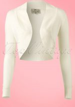 50s Jean Knitted Bolero in Ivory