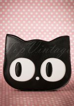 60s Addis The Big Eyed Cat Bag in Black