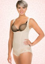 Super Control Lace Body in Latte