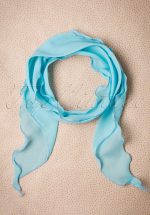 50s Chiffon Scarf in Sky Blue