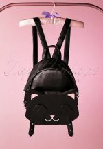 50s A Cat With Tricks Backpack in Black