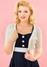 50s Linda Cardigan in Ivory