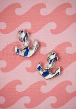 50s Anchor Earstuds in Silver