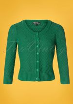 50s Jennie Cardigan in Kelly Green