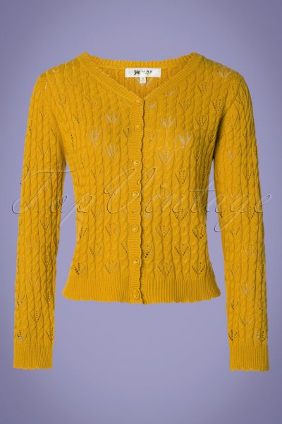 60s Claudia Cardigan in Honey