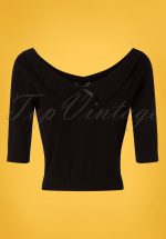 50s Babette Jumper in Black