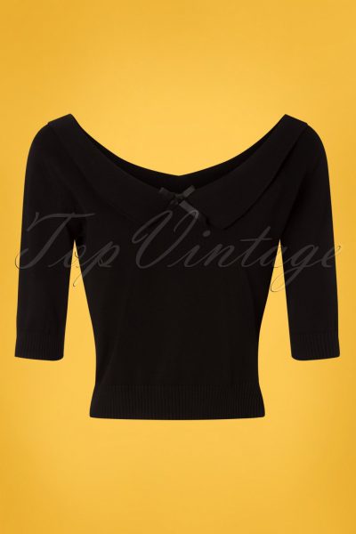 50s Babette Jumper in Black