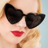 50s Love Is In The Air Sunglasses in Black