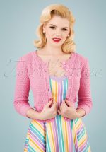 50s Jennie Cardigan in Light Pink