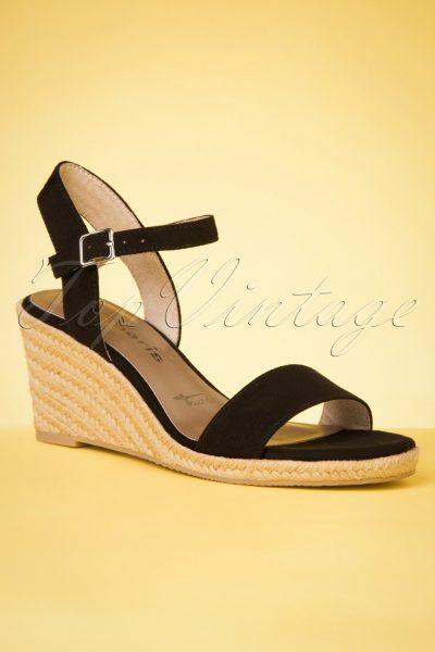 60s Winnie Wedges in Black