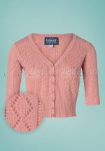 50s Linda Cardigan in Old Pink