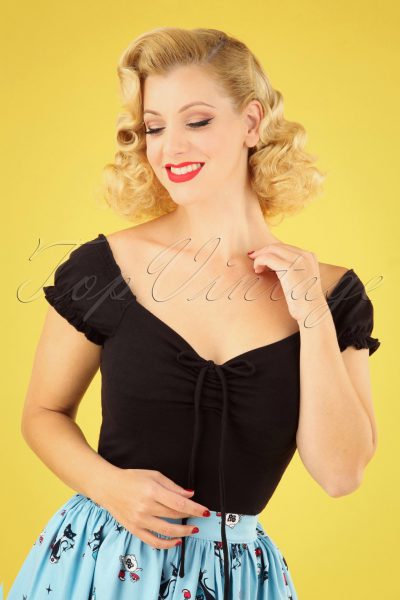 50s Sasha T-Shirt in Black