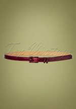 50s Lizzard Belt in Burgundy