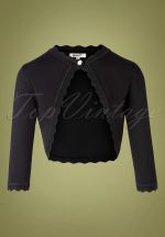 50s Bree Bolero in Black