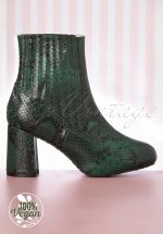 60s Eileen Ankle Booties in Green