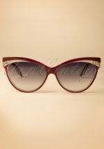 Judy Classic 50s Sunglasses in Burgundy
