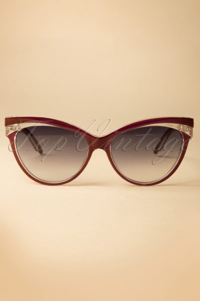 Judy Classic 50s Sunglasses in Burgundy