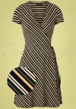 60s Gelati Wrap Dress in Black