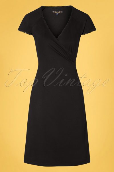 60s Ecovero Classic Cross Dress in Black