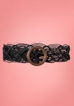 70s Elsie Boho Belt in Black