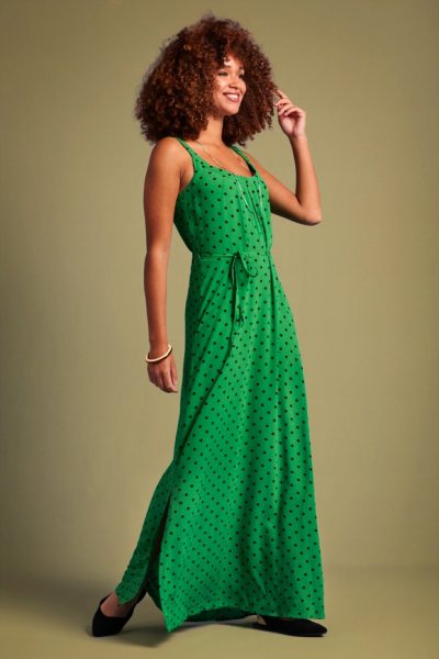 60s Allison Pablo Maxi Dress in Very Green