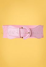 50s Maxine Cinch Stretch Belt in Pink