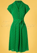 40s Darcy Pablo Dress in Very Green