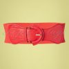 50s Maxine Cinch Stretch Belt in Red