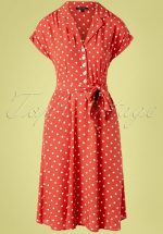 40s Darcy Pablo Dress in Apple Pink